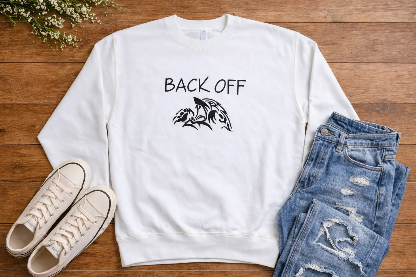 Back Off Crew Sweatshirt TP