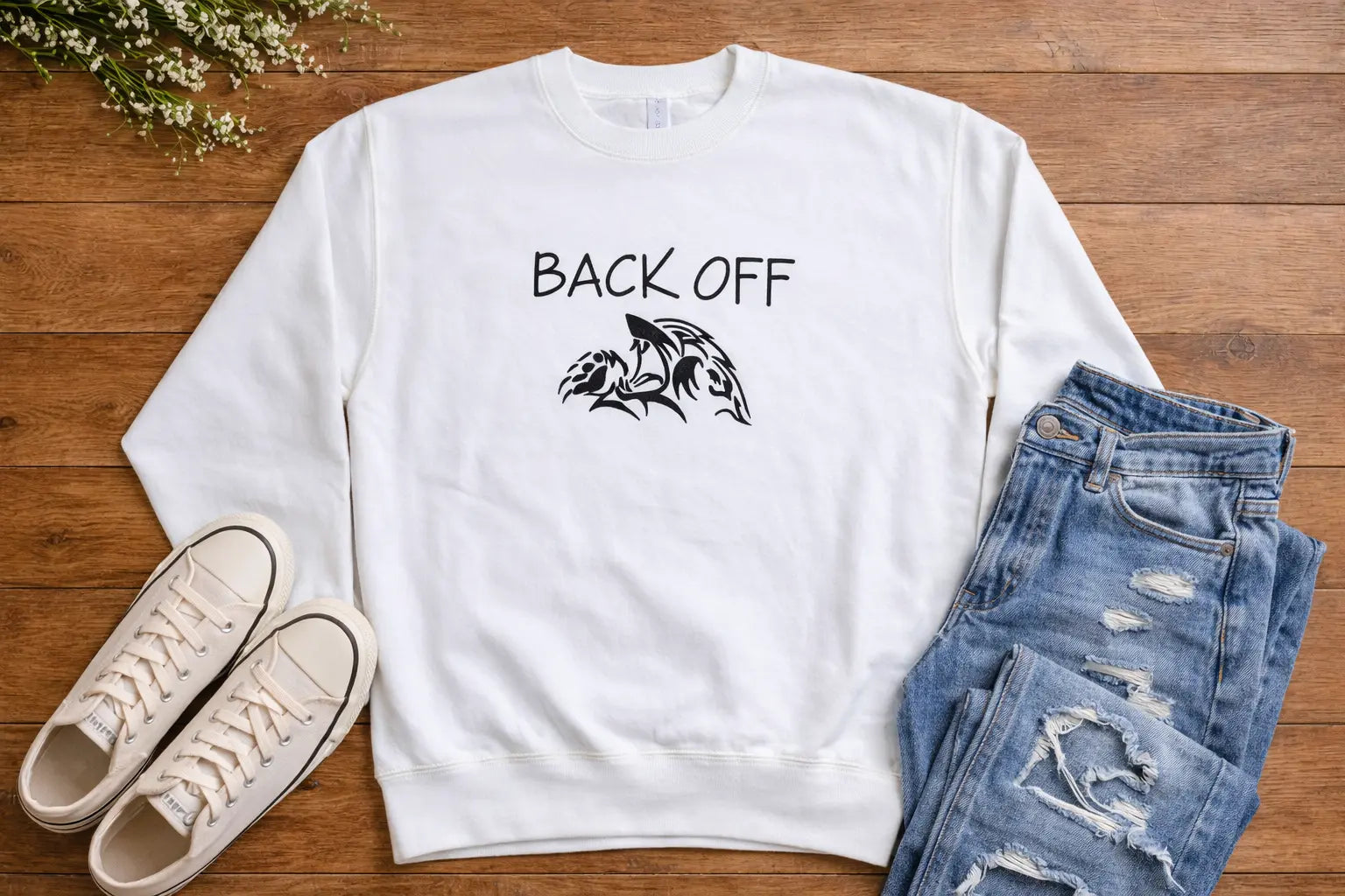 Back Off Crew Sweatshirt TP