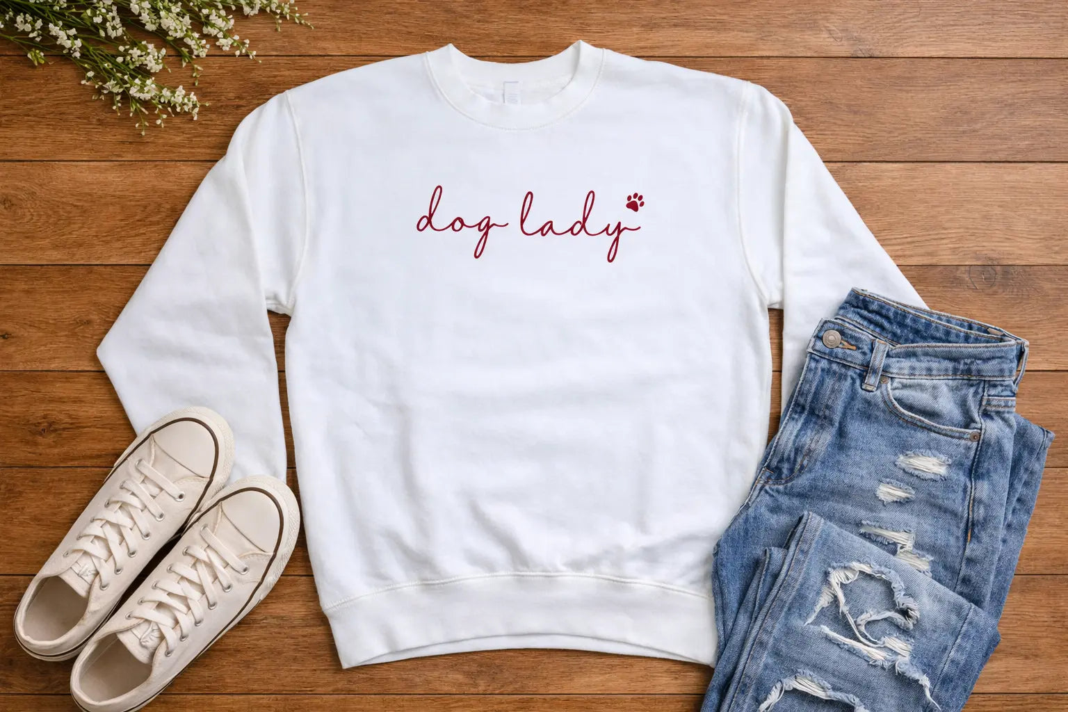 Dog Lady Crew Sweatshirt TP
