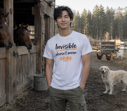 Invisible "Doesn't Mean Okay" T-Shirt