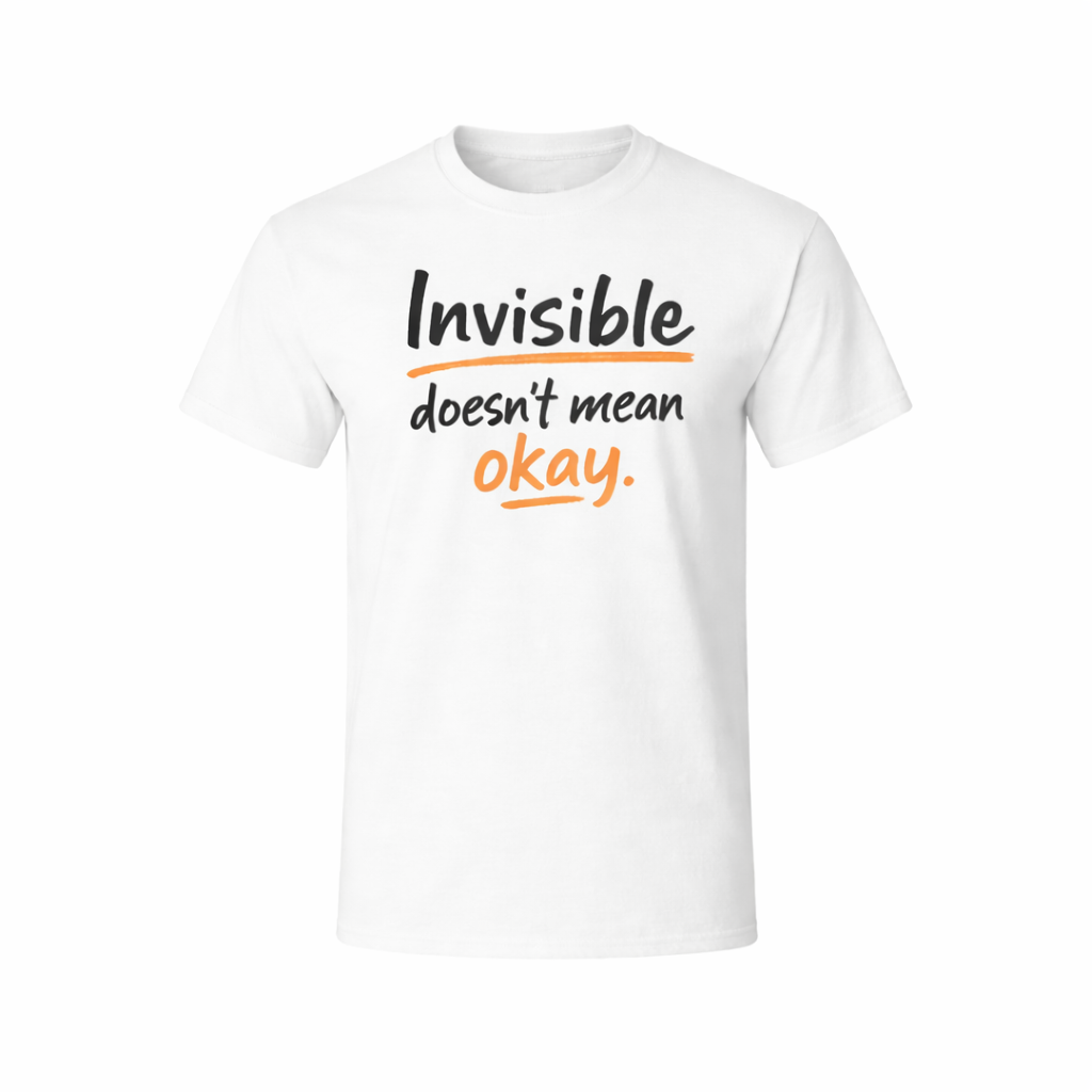 Invisible "Doesn't Mean Okay" T-Shirt
