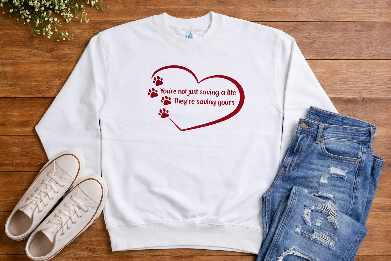 They're Saving Yours Crew Sweatshirt TP