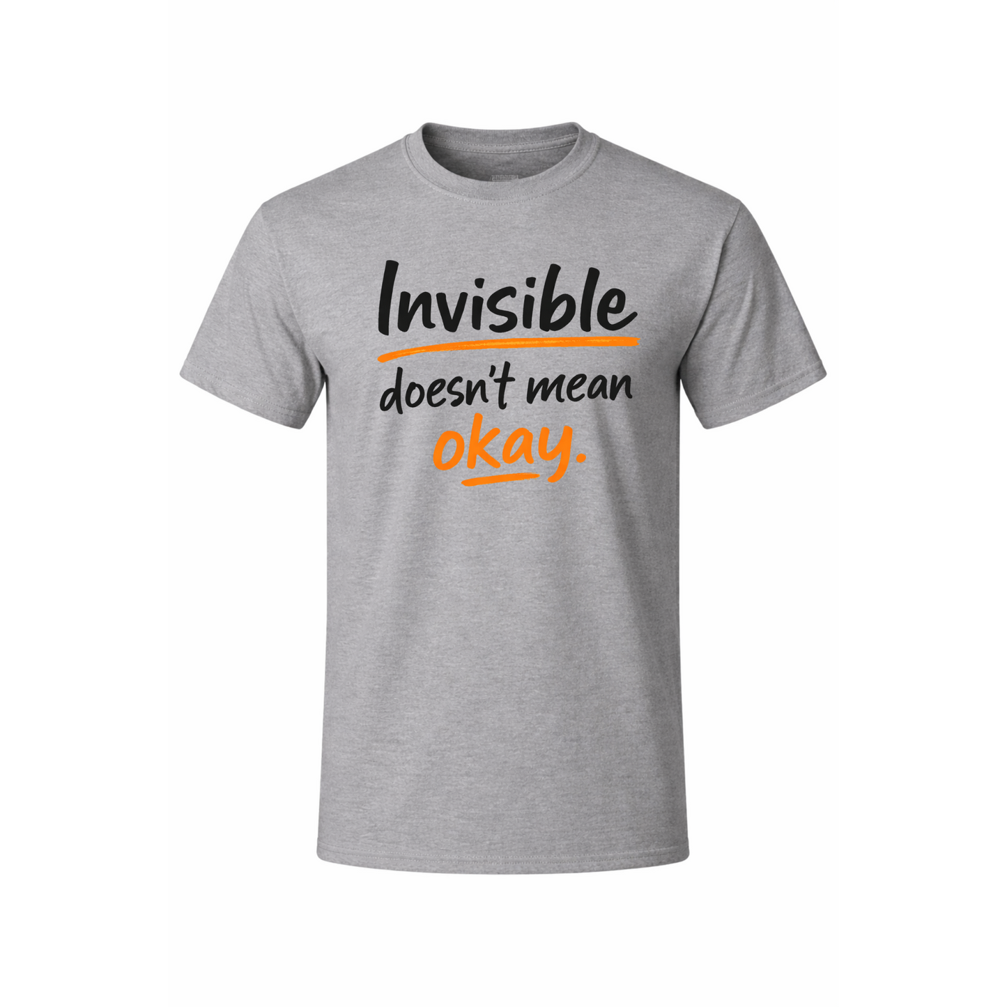 Invisible "Doesn't Mean Okay" T-Shirt